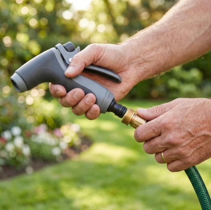 Connect Jetterix to a standard garden hose